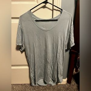 ZYIA Light Teal Classic V Neck